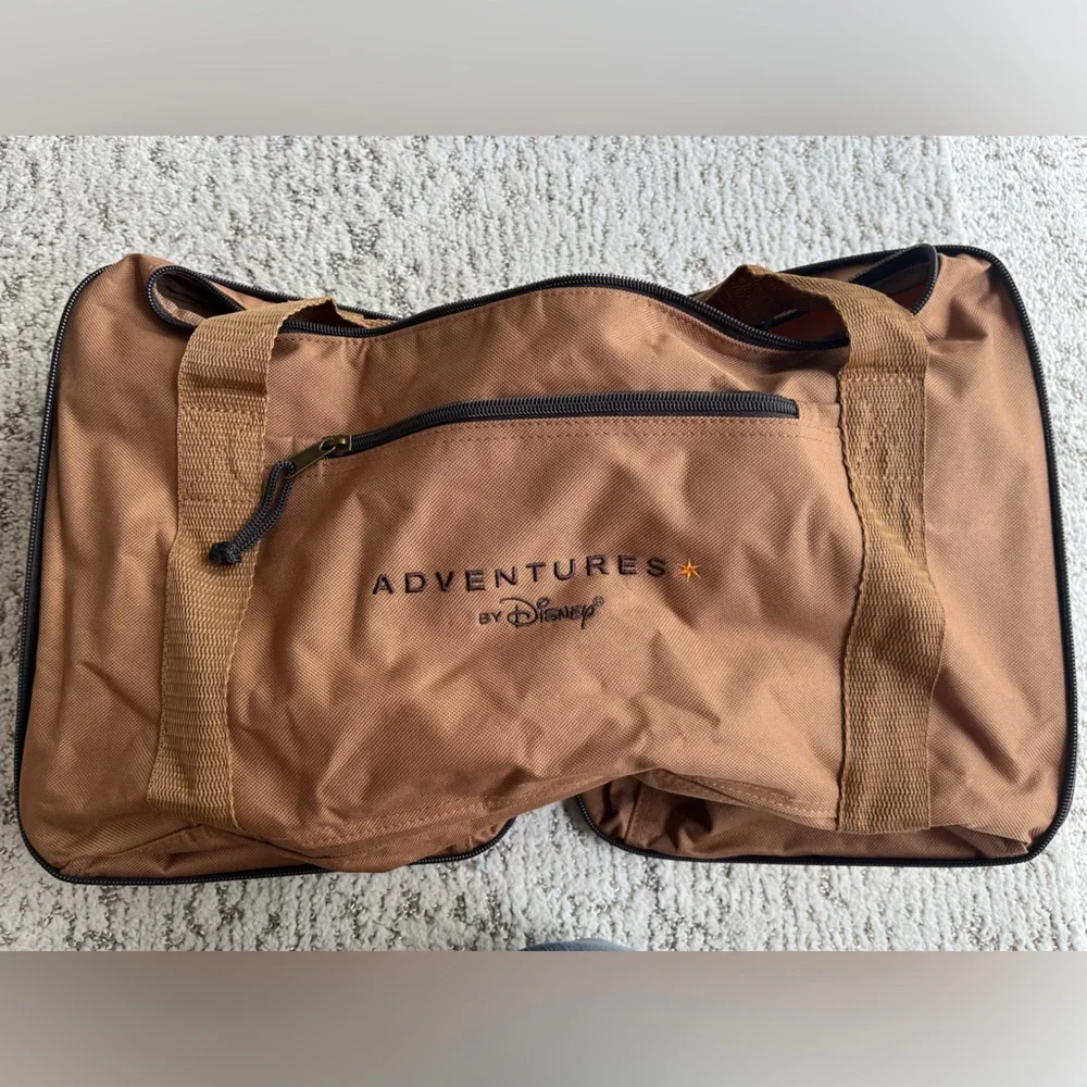 Disney Adventures foldable duffle bag. Brown